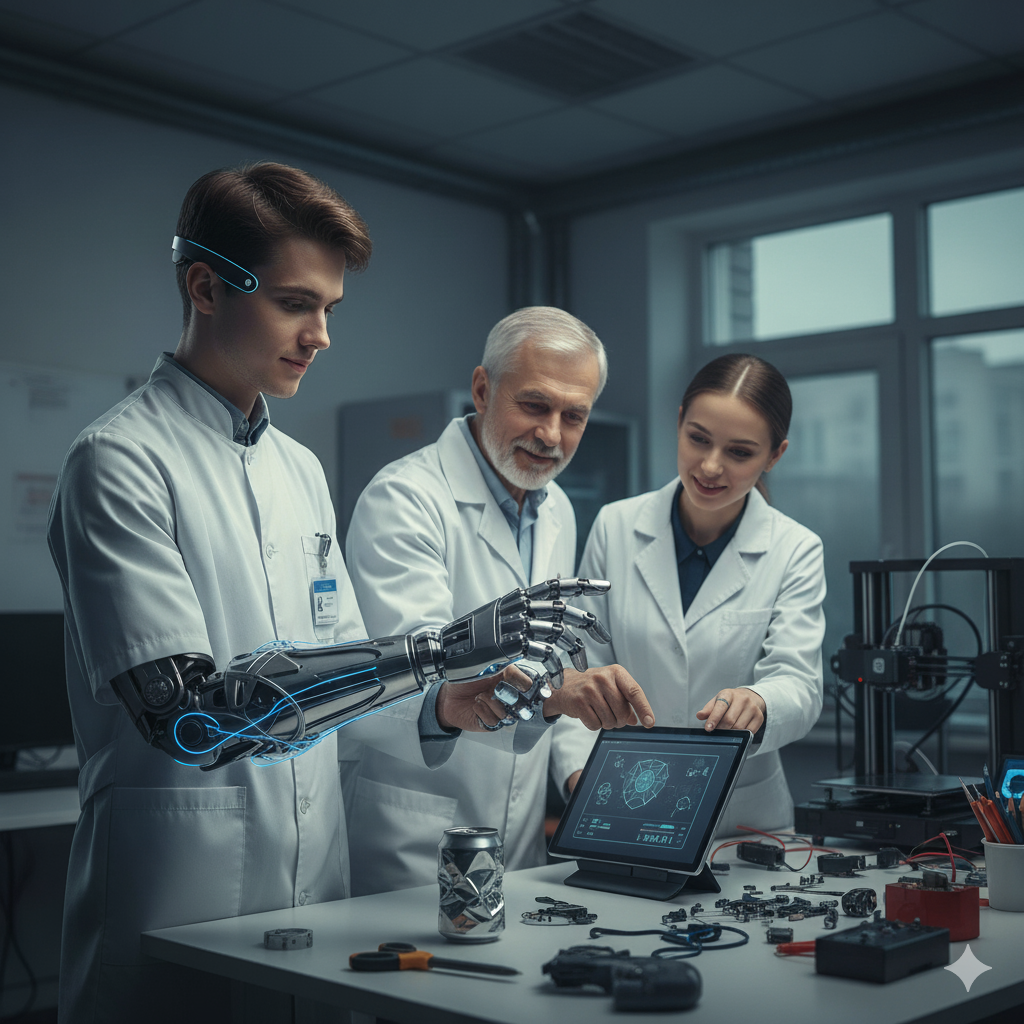 В Пермском политехе создают бионический протез руки с тактильной обратной связью