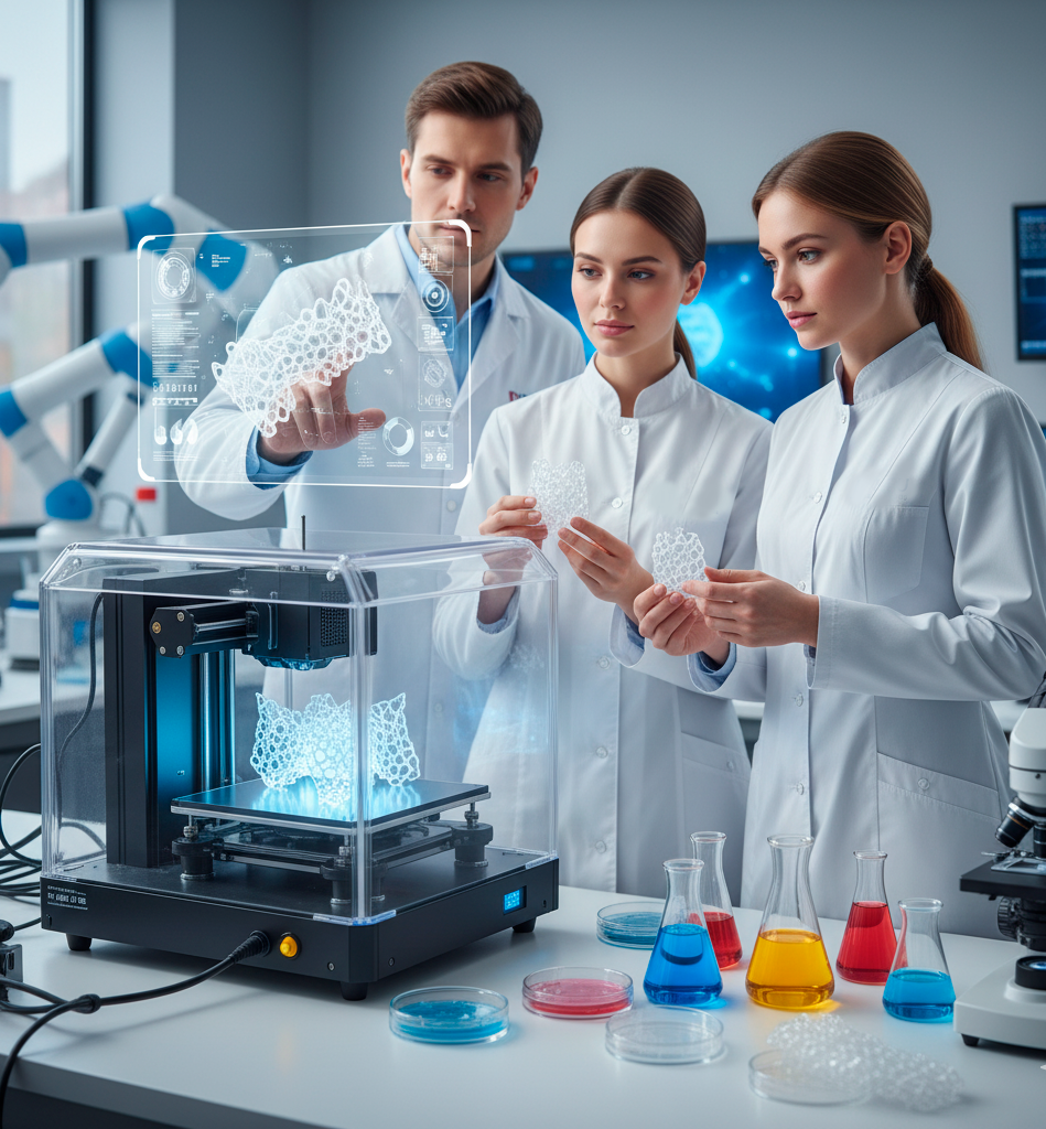 Исследователи Пермского политеха изучили поведение 3D-печатных биоразлагаемых имплантатов в условиях, близких к физиологическим