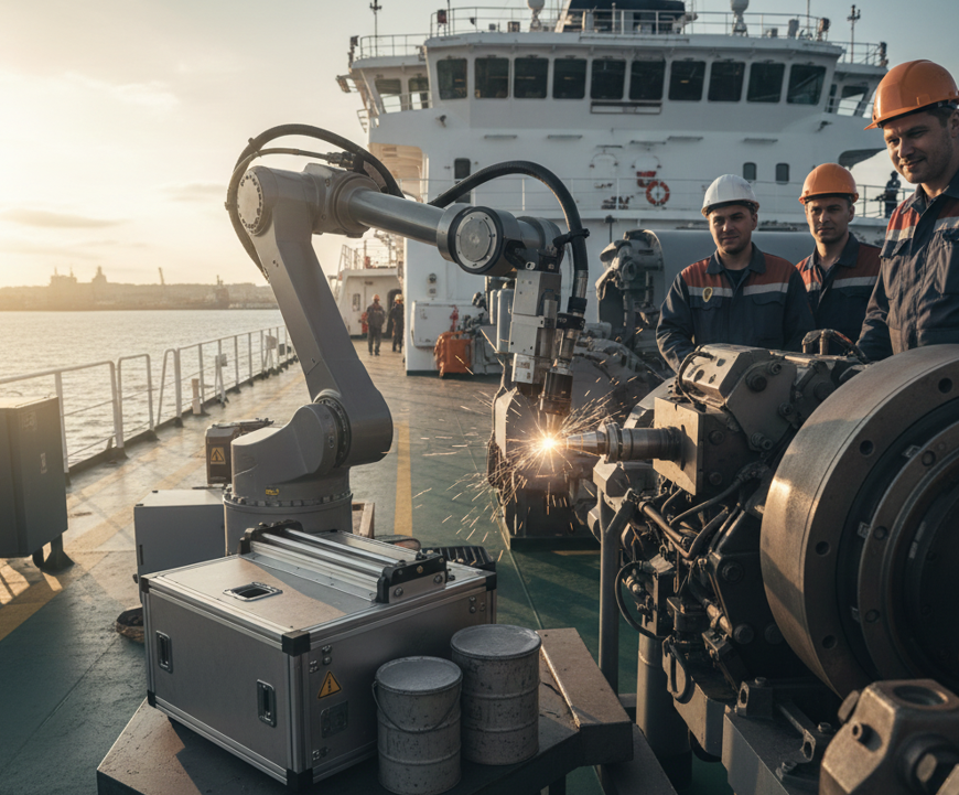 Мобильная аддитивная система «ИЛИСТ-МН» позволит ремонтировать судовые двигатели прямо на борту