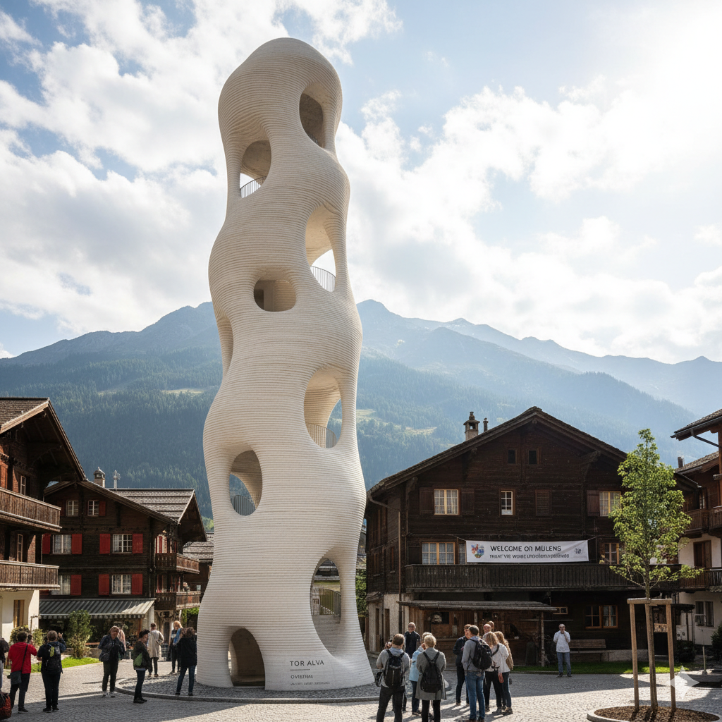 В Швейцарии построили самое высокое 3D-печатное здание в мире