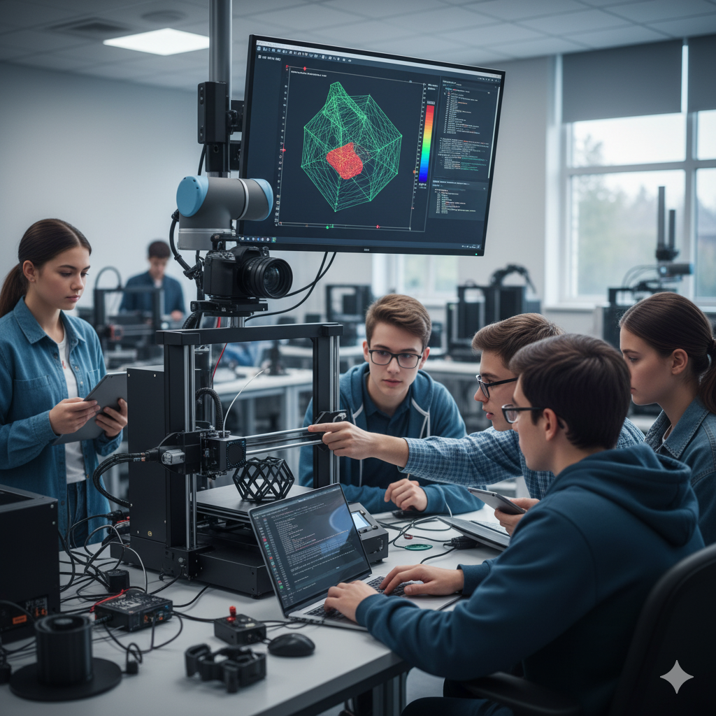 Школьники и ученые Пермского политеха создают систему обнаружения ошибок при 3D-печати