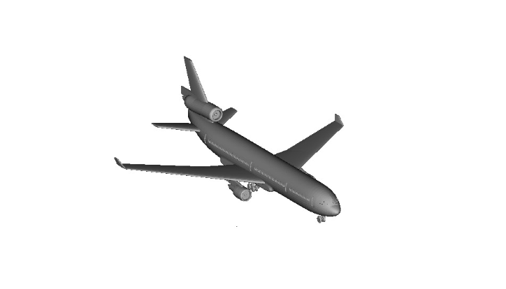 3D-модель самолёта MD-11