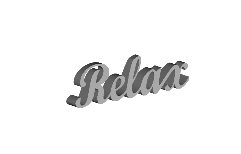 Декоративная надпись Relax