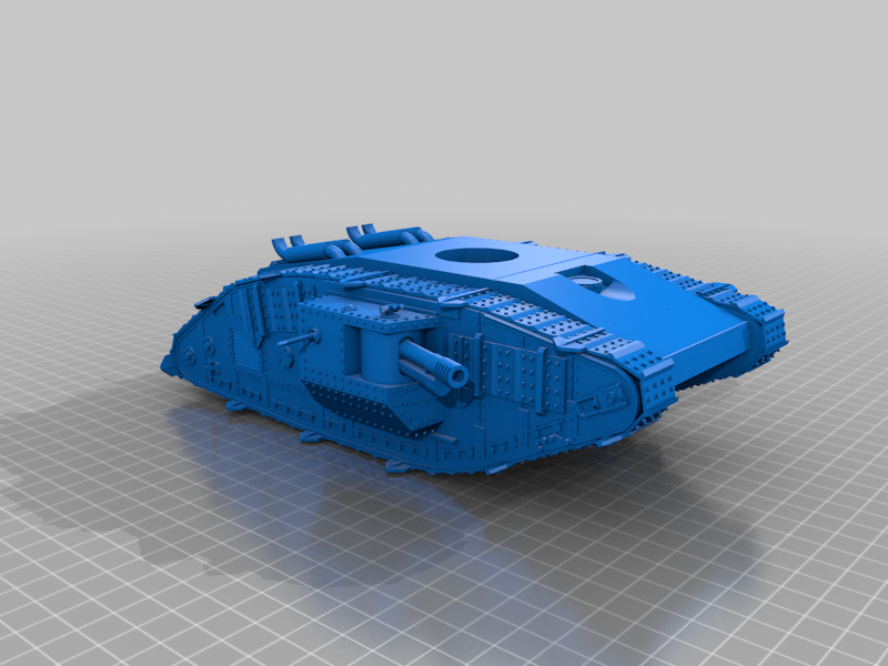 Модель корпуса сверхтяжелого танка MK-XIV