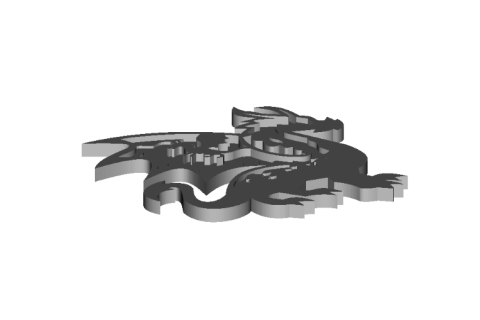 ДРАКОН МНОГОСЛОЙНЫЕ 3D МОДЕЛИ