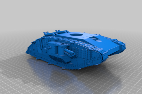 Модель корпуса сверхтяжелого танка MK-XIV