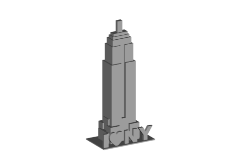 Простой Эмпайр-стейт-билдинг с Tinkercad